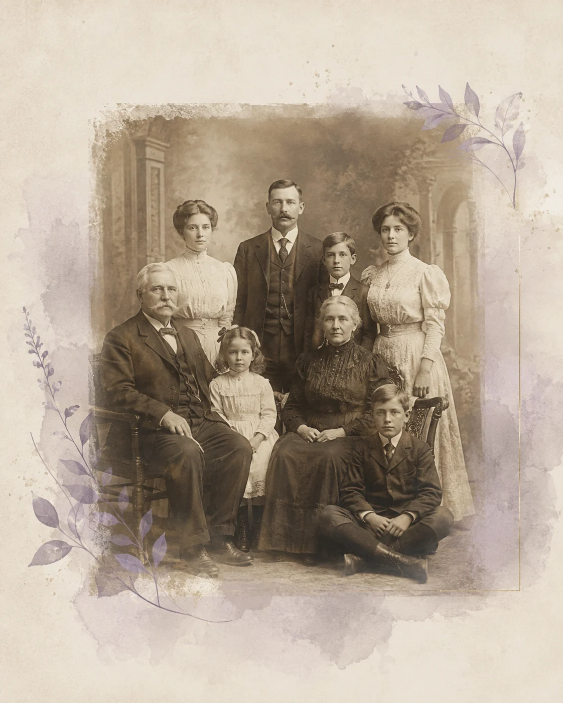 Historical family portrait