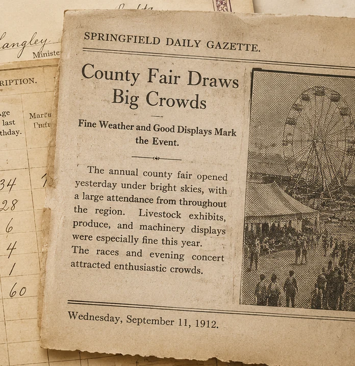Historical newspaper clipping